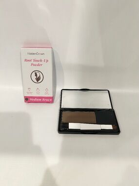 Hidden Crown Root Touch-Up Powder Medium Brown Water Resistant NWT